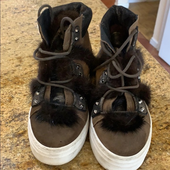 Meline High Tops with Faux Fur - Picture 2 of 6